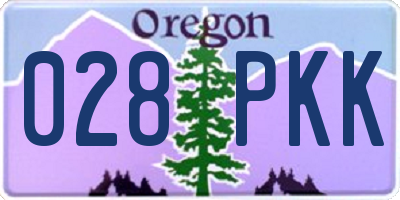 OR license plate 028PKK
