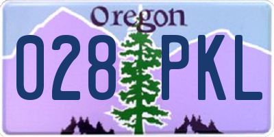 OR license plate 028PKL