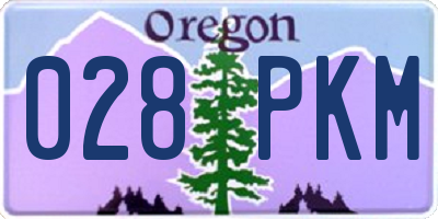 OR license plate 028PKM
