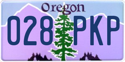 OR license plate 028PKP
