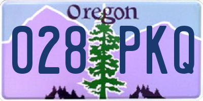 OR license plate 028PKQ