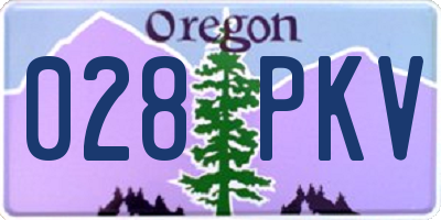 OR license plate 028PKV
