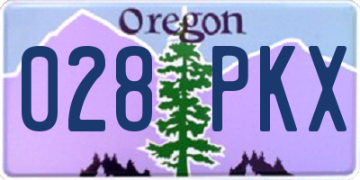 OR license plate 028PKX