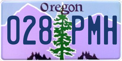 OR license plate 028PMH