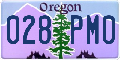 OR license plate 028PMO