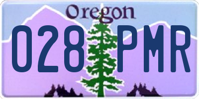 OR license plate 028PMR