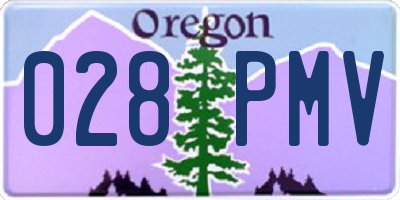 OR license plate 028PMV