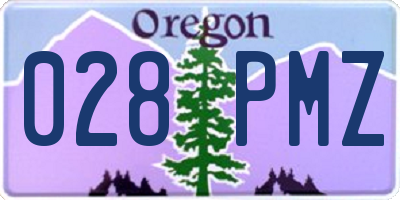OR license plate 028PMZ
