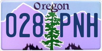 OR license plate 028PNH