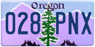 OR license plate 028PNX