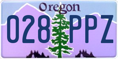 OR license plate 028PPZ