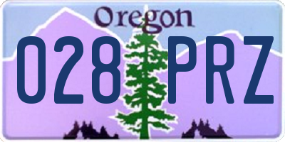 OR license plate 028PRZ