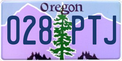 OR license plate 028PTJ