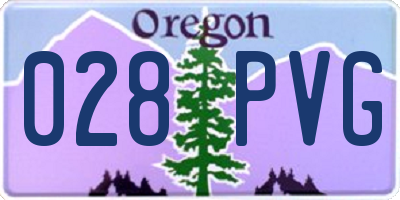 OR license plate 028PVG