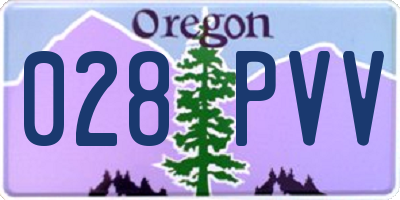 OR license plate 028PVV