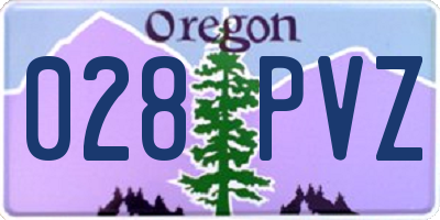 OR license plate 028PVZ