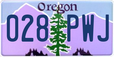 OR license plate 028PWJ
