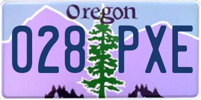 OR license plate 028PXE