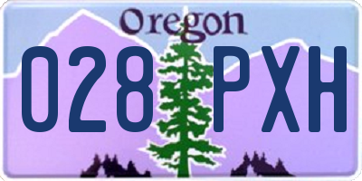OR license plate 028PXH