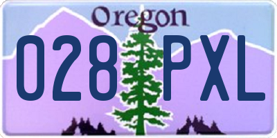 OR license plate 028PXL