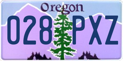 OR license plate 028PXZ