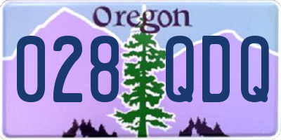 OR license plate 028QDQ