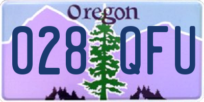 OR license plate 028QFU