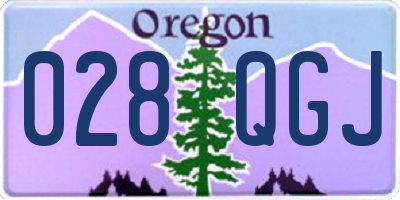 OR license plate 028QGJ