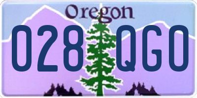 OR license plate 028QGO