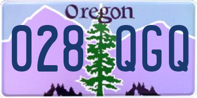 OR license plate 028QGQ