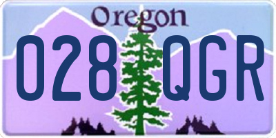 OR license plate 028QGR