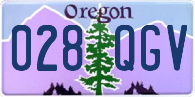 OR license plate 028QGV