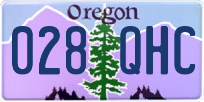 OR license plate 028QHC