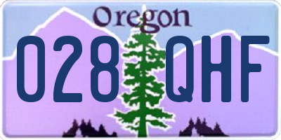 OR license plate 028QHF