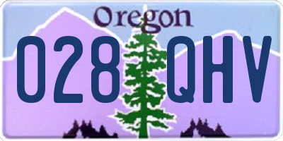 OR license plate 028QHV