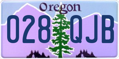 OR license plate 028QJB