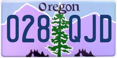 OR license plate 028QJD