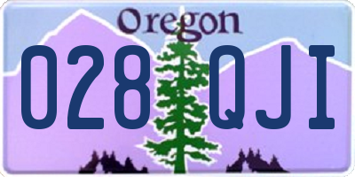 OR license plate 028QJI