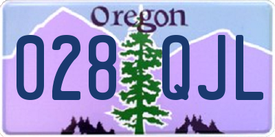 OR license plate 028QJL