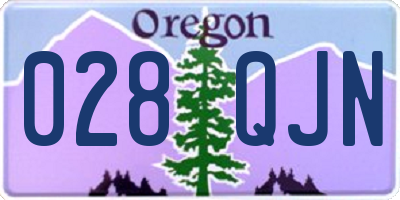 OR license plate 028QJN