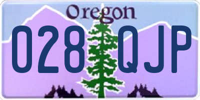 OR license plate 028QJP