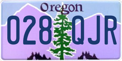 OR license plate 028QJR
