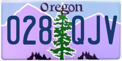 OR license plate 028QJV