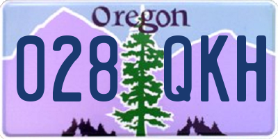 OR license plate 028QKH