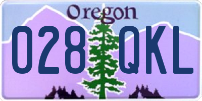OR license plate 028QKL