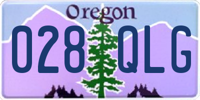 OR license plate 028QLG