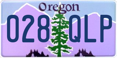 OR license plate 028QLP