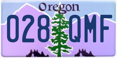 OR license plate 028QMF