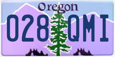OR license plate 028QMI