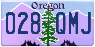 OR license plate 028QMJ